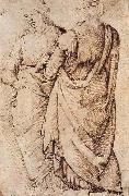 GHIRLANDAIO, Domenico Study of Two Women oil on canvas